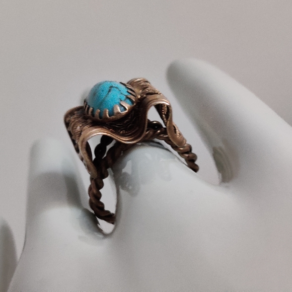 Vintage West Germany Cocktail Ring - Picture 4 of 15